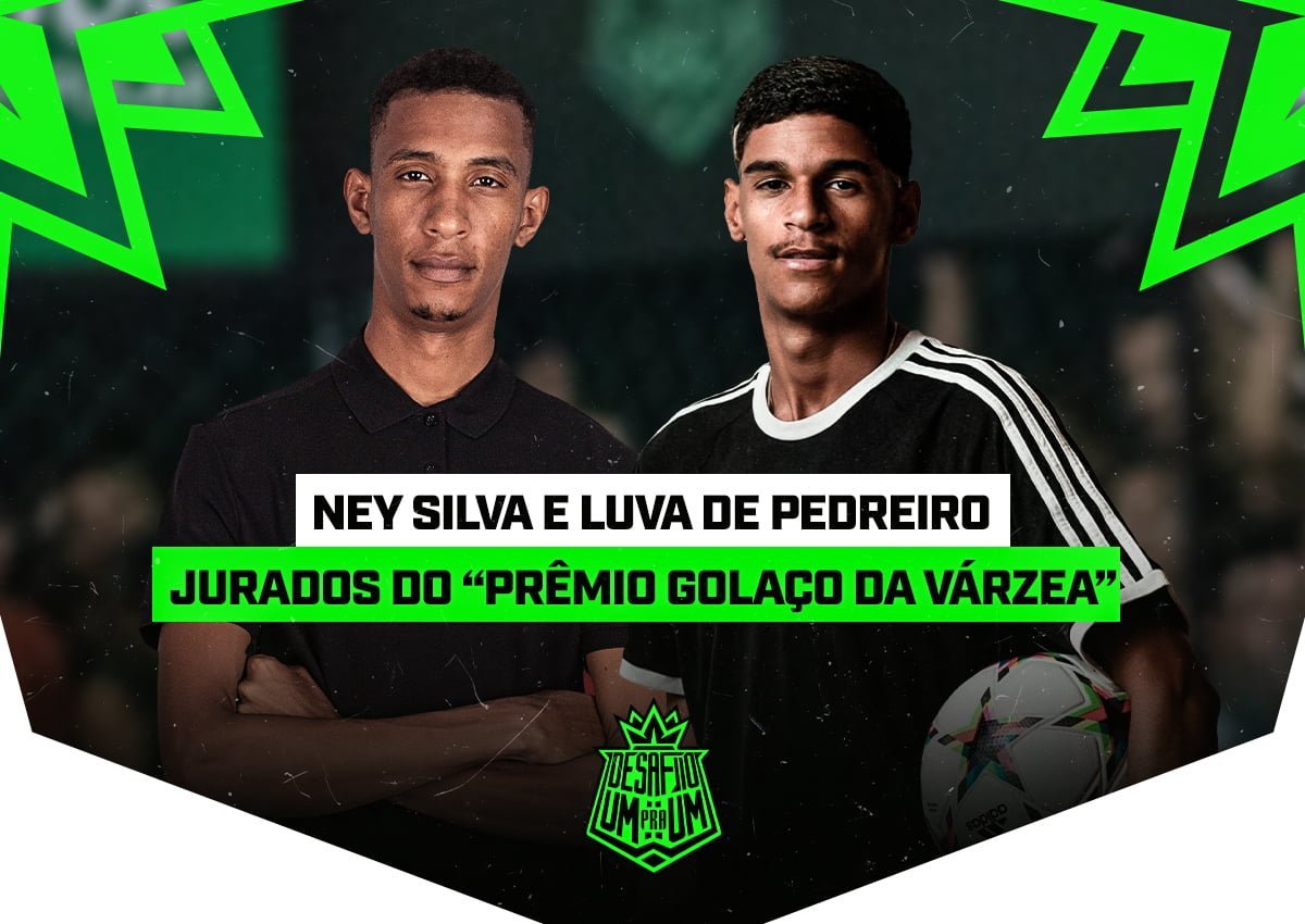 Ney Silva e Luva de Pedreiro participam de quadro do Esporte Espetacular. (Imagem: Designer Marcos Vinícius / Equipe Desafio Um Pra Um)