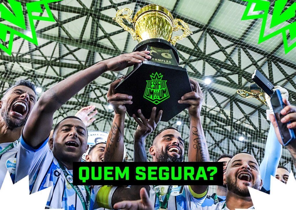 Grêmio estreia na temporada com título da Copa Gramado F12 de Futebol 7. (Imagem: Designer João Victor / Equipe Desafio Um Pra Um)